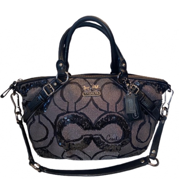 Coach 2010 Madison Signature Op Art Sophia Sequin, excellent condition - Picture 1 of 7